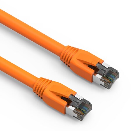 Bestlink Netware CAT8 S/FTP Ethernet Network Cable 24AWG 2GHz 40G- 50ft- Orange 100363OR